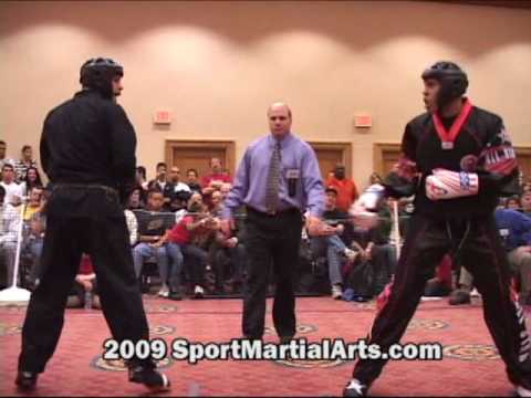 James Decore v Carlos Tearney - Men's team sparring eliminations - 2009 NBL Supergrands