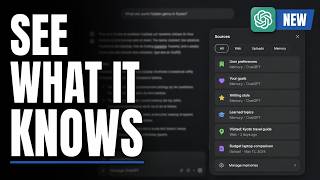 ChatGPT Memory Sources: How to See What ChatGPT Remembers About You (NEW)