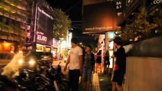 preview picture of video 'Bali | Kuta, Jl Legian opposite the corner of Poppies II | 28.6.2011'