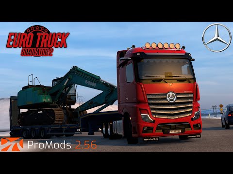 ETS2 1.41 | ProMods 2.56 | MB Actros MP5 3358 | Reyðarfjörður - Akureyri
