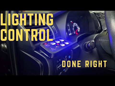 How to install Auxbeam 8-Gang Switch Panel & Off-road Lights