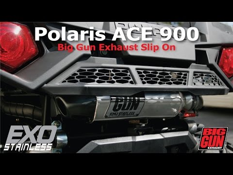 Polaris ACE 900 Big Gun Exhaust EXO Stainless Slip On