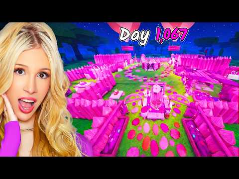 I Built A PINK ONLY CITY in 99 Nights...