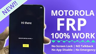 Late 2023 Update: Motorola FRP Bypass Android 13 [Latest Security] Screen Lock Not Work| No Talkback