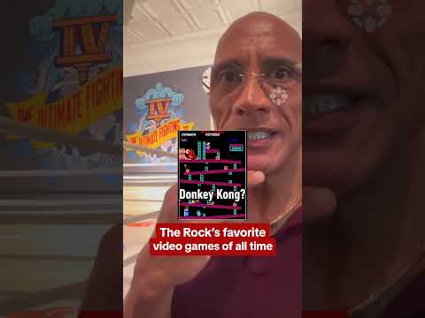 The Rock is NOT playing Donkey Kong Bananza
