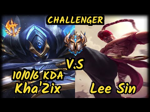 CNB Hy0g4 (KHA'ZIX) vs LEE SIN - 10/0/6 KDA JUNGLE CHALLENGER GAMEPLAY - BR