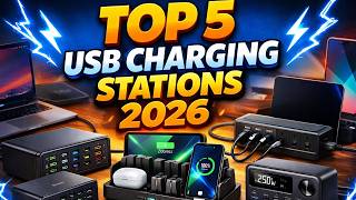 Top 5 Best Multi-Port USB Charging Stations 2026 ⚡ 250W–800W GaN Fast Chargers for Home & Office
