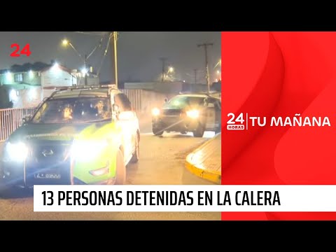 "Pueblo sin ley": Masivos allanamientos dejan al menos 13 personas detenidas en La Calera | 24 Horas