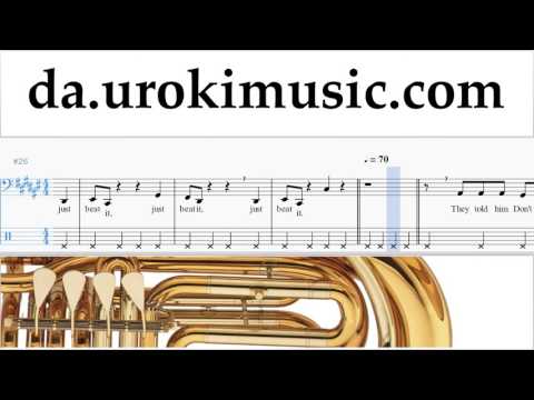 Tuba undervisning Michael Jackson - Beat It Lektioner Sange Del#2 um-i246