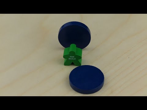 Disc, 30mm x 5mm, Blue video