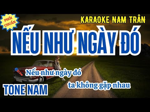 Karaoke Nếu Như Ngày Đó Tone Nam | Nam Trân