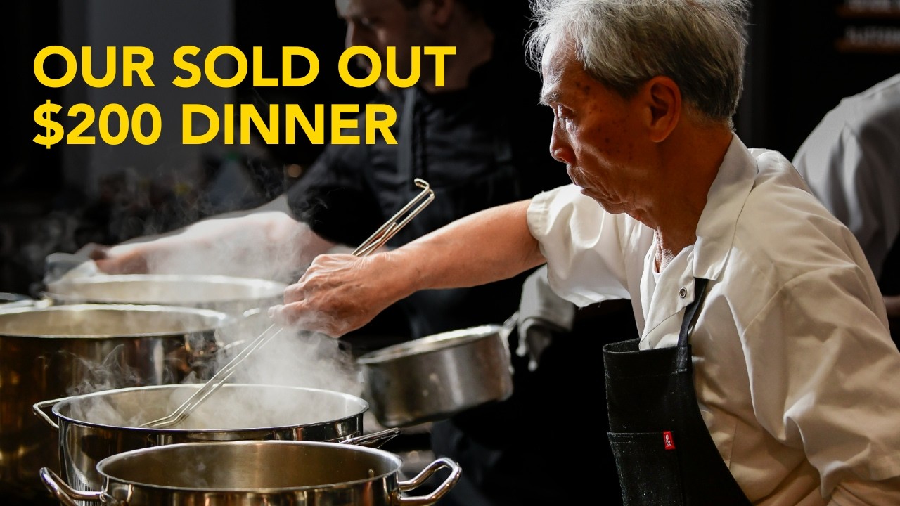 My 80-year-old dad came out of retirement for ONE special dinner.