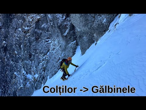 Valea Colților cu rapel în Valea Gălbinele. Alpinism de Bucegi