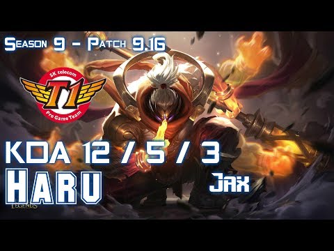 SKT T1 Haru JAX vs SYLAS Top - Patch 9.16 KR Ranked