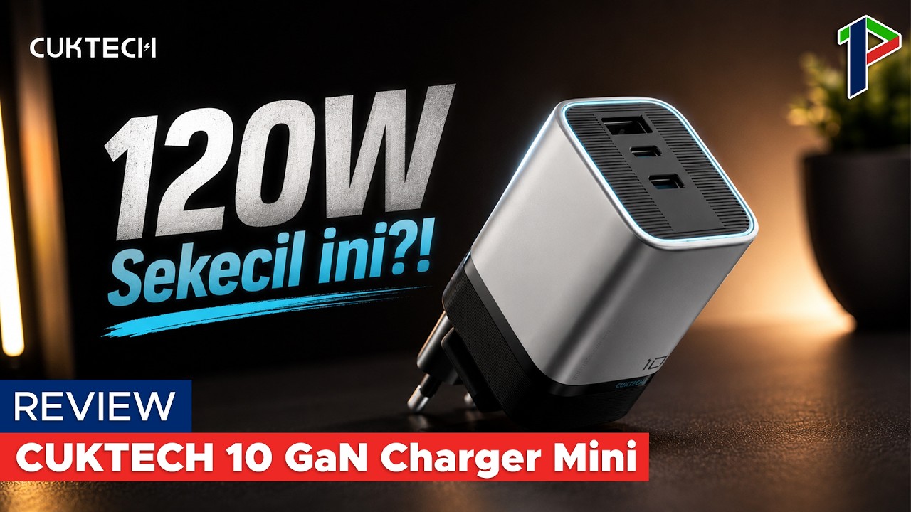 Charger 120W Sekecil Ini⁉️ CUKTECH 10 GaN Charger Mini | Review Indonesia