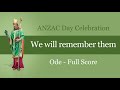 We will remember them - Ode