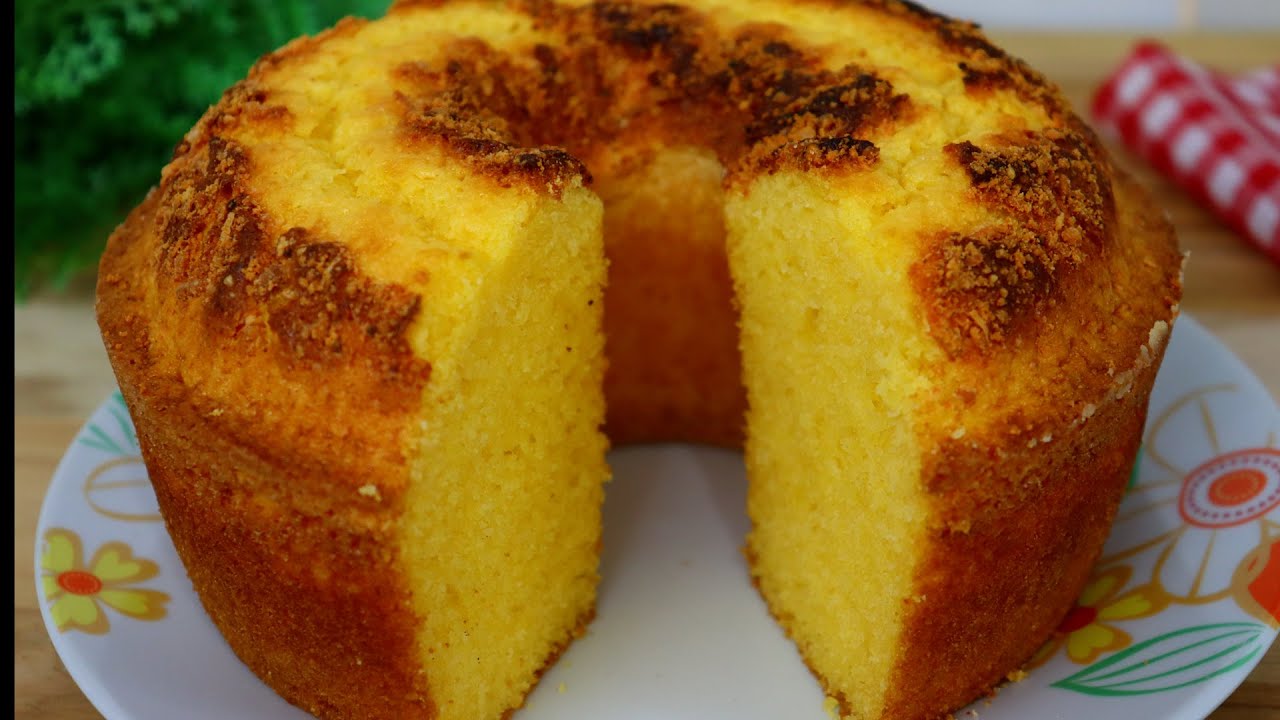 BOLO DE FUBA FOFINHO COM UMA DICA INFALÍVEL