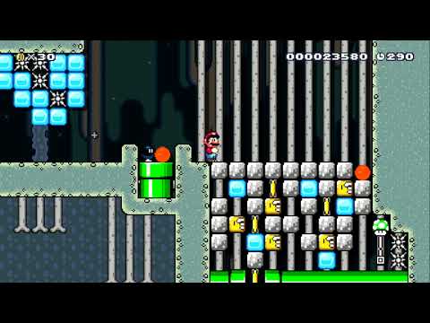 A Tour trough the Crystal Cave by cupcake - SUPER MARIO MAKER - NO COMMENTARY 1bb