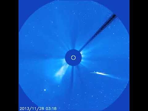 Comet ISON Being Destroyed by the Sun