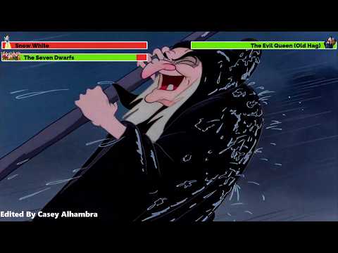 Snow White and the Seven Dwarfs (1937) Final Battle with healthbars (Birthday Special)