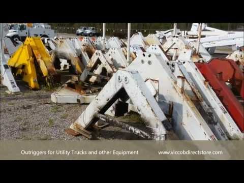 Hydraulic Outriggers for Mobile Lift Boom Equipment. Utility Bucket Trucks, Cranes, Digger Derricks