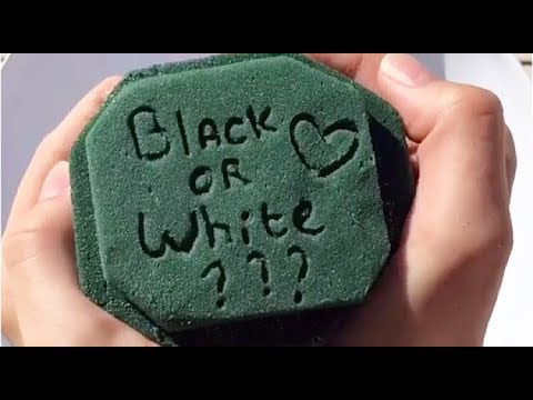 CRUSHING SOAKING FLORAL FOAM GUESS THE COLOR MOST SATISFYING VIDEO