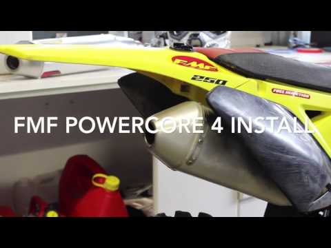 Suzuki RM-Z 250 2011 FMF Powercore 4 HEX Slip On exhaust | Before and After sound