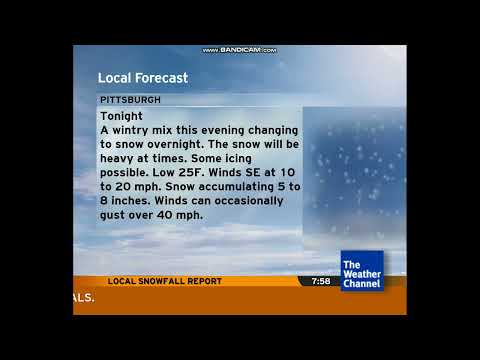 Intellistar 1 SD during Winter Storm Izzy  - Pittsburgh, PA  (1/16/22)