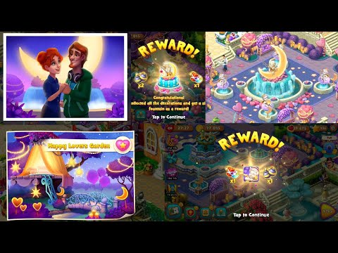 Flaming Hearts & Romantic Evening - Playrix Gardenscapes New Acres - Valentines Day Android Gameplay