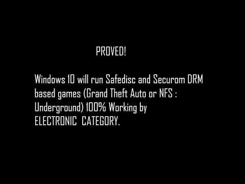 How to run/play Securom or Safedisc games  like (GTA, NFS : Underground) on Windows 10!