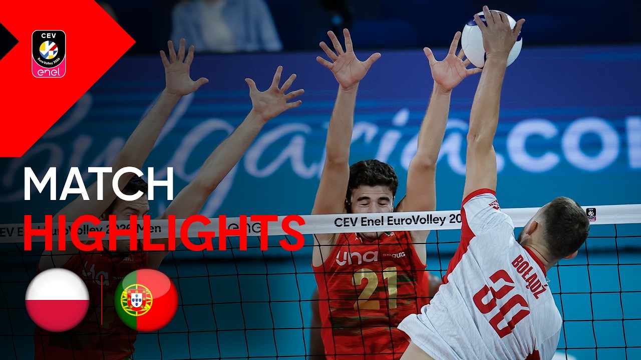 Highlights | Poland vs. Portugal | CEV Enel EuroVolley 2026 | Men