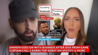 Eminem Goes About his Business as Black Slim Shady Fallout Continue  Eminem CC2 Secure Top Debut