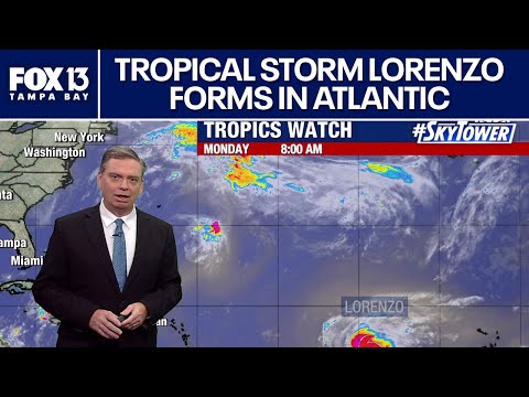 Tropical Storm Lorenzo forms in Atlantic