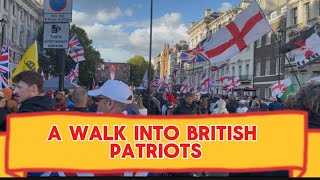 A WALK INTO ENGLISH PATRIOTS PROTEST IN LONDON | Healing Music #