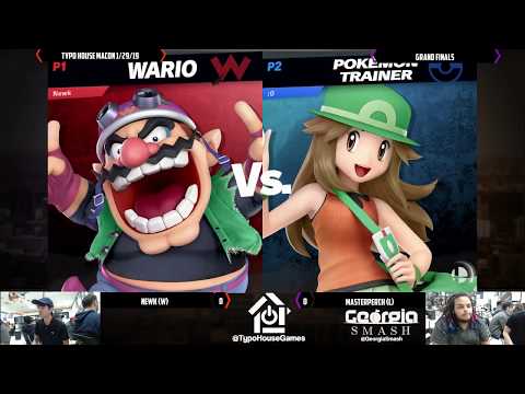 Typo House Macon 1/29/19 - Newk(Wario) Vs MasterPerch(Pokemon Trainer/Ike) - Grand Finals