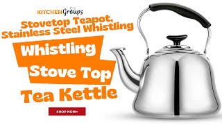Brewing Coffee Is Made Easy Using This Stovetop Teapot, Stainless Steel Whistling  Tea Kettle
