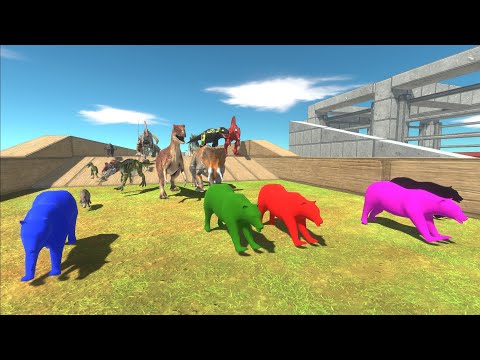 Race to eat Polar Bear Aliens - Animal Revolt Battle Simulator