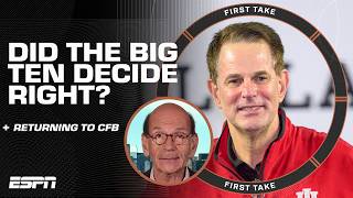 First Take reacts to the Big Ten NOT allowing NFL players to return to college football 👀