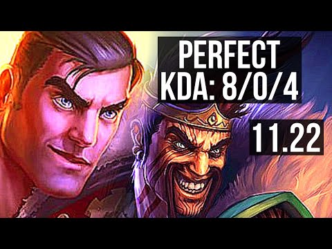 JAYCE & Xerath vs DRAVEN & Nami (ADC) | 8/0/4, Legendary | BR Diamond | 11.22