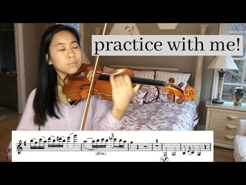 Watch Me Practice! Mozart Violin Concerto no. 3 in G Major K. 216 (REAL TIME)
