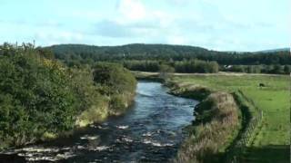 preview picture of video 'River Deveron (4) by Huntly, Aberdeenshire, Scotland. 30.9.2010'