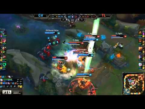 GV Teamfight 4 for 0 Zed Keane Doublekill - GV vs TL Game 1 (NA LCS Spring 2015)