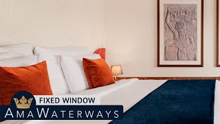 AMA Lilia | Fixed Window Stateroom Tour & Review 4K | AMA Waterways | 2024 | 4K