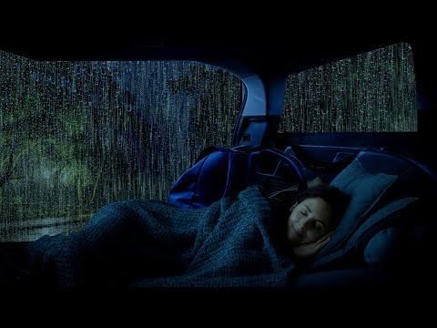 Il suono della pioggia battente sul tetto dell'auto ti aiuta a rilassarti profondamente e a dormire