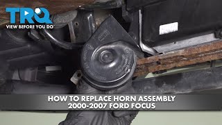 How to Replace Horn Assembly 2000-2007 Ford Focus