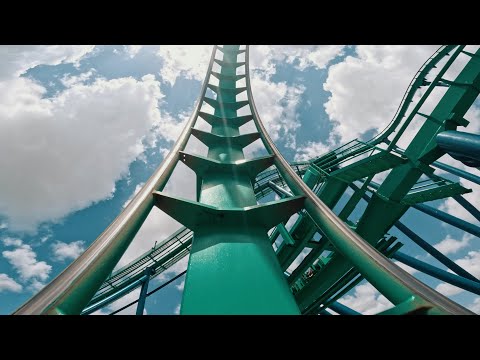 On-ride point of view of Kraken