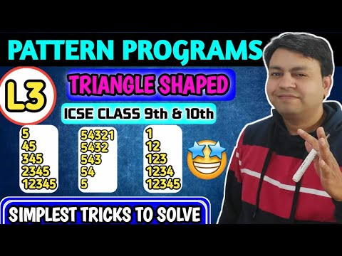 Lec 3 Java Triangle Pattern Programs Nested Loop Patterns In Java Triangle Pattern Programs