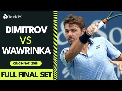 Full Final Set: Dimitrov vs Wawrinka Dramatic Ending 🎢 | Cincinnati 2019