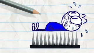 Pencilmate Cannot Get Comfortable! -in- DUCK COMFY Pencilmation Compilation for Kids