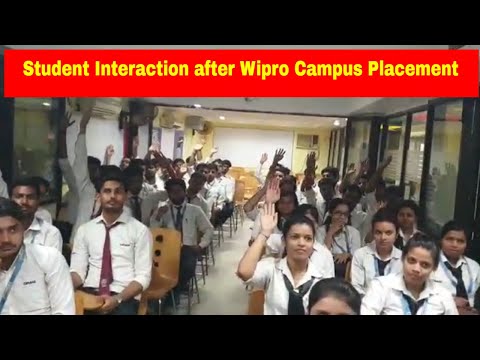 Student Interaction after Wipro Campus Placement | CIMAGE College